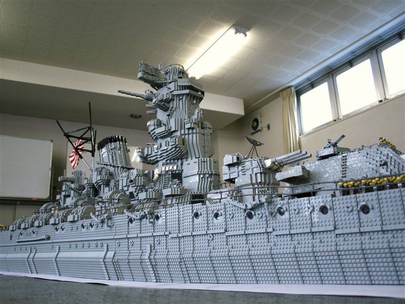 Illustration for article titled Lego Battleship Yamato Is Biggest Lego Ship Ever